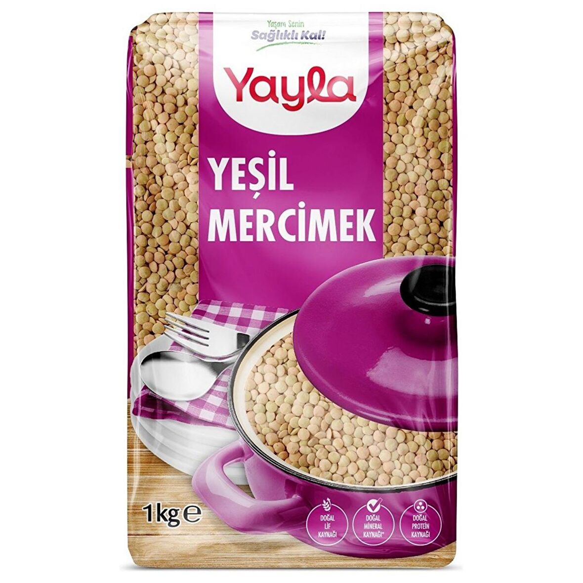 Yayla Yeşil Mercimek 1 Kg