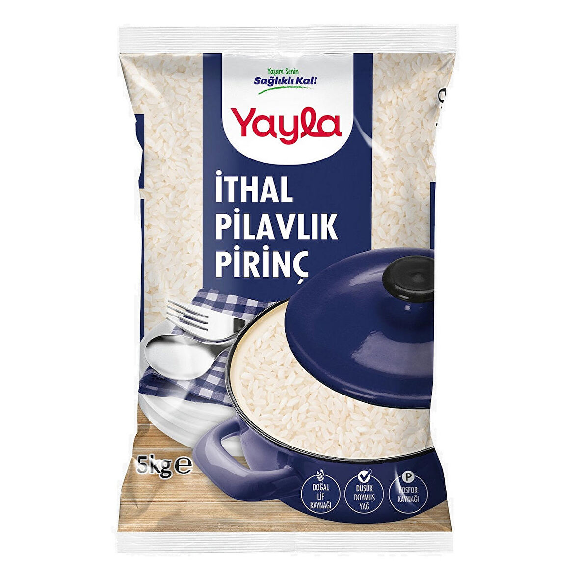 Yayla İthal Pilavlık Pirinç 5 kg (Uzun Tane)