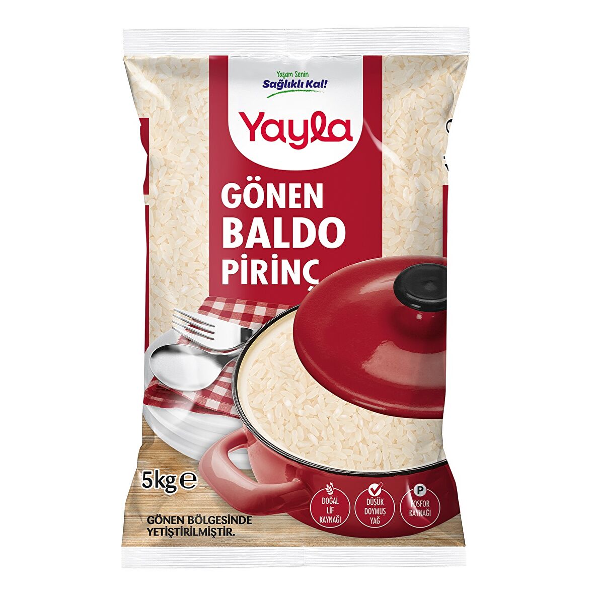 Yayla Baldo Pirinç Gönen Bölgesi Mahsulü 5 Kg