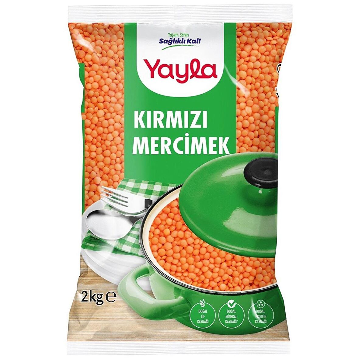 Yayla Kırmızı Mercimek 2 Kg