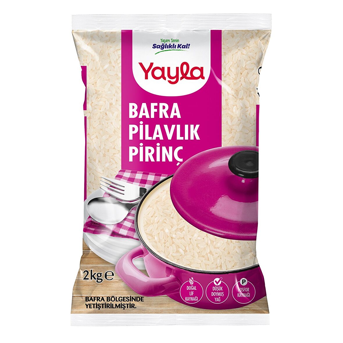 Yayla Pilavlık Pirinç Bafra Bölgesi Mahsulü 2 Kg