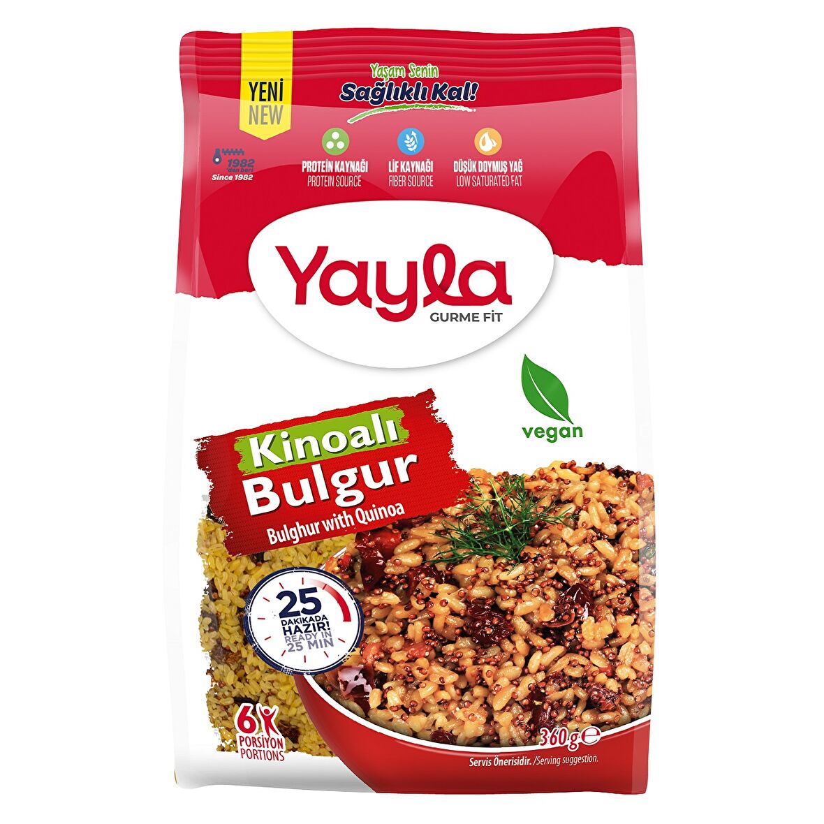 Yayla Gurme Fit Kırmızı Kinoalı Bulgur 360 Gr