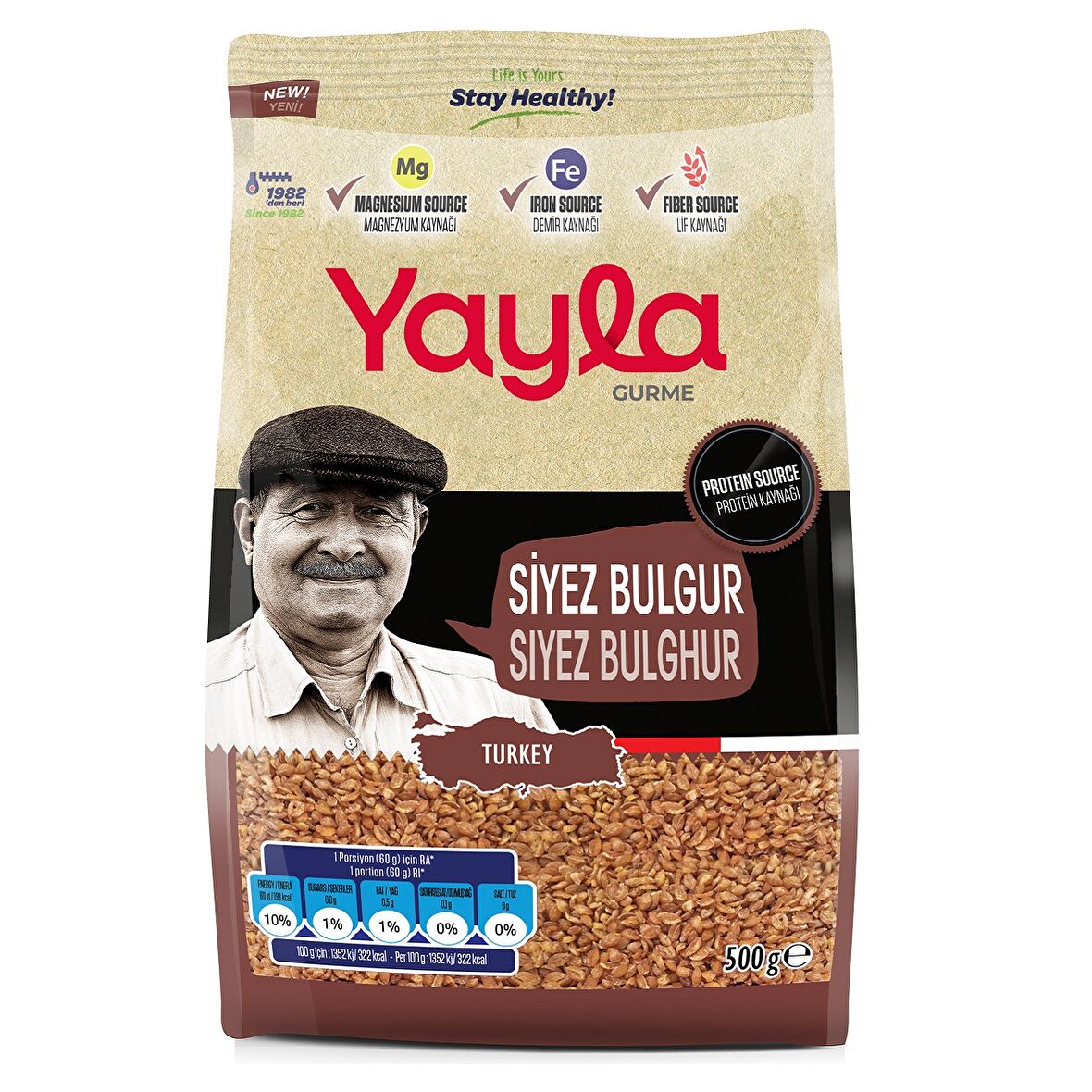 Yayla Gurme Siyez Bulgur 500 Gr