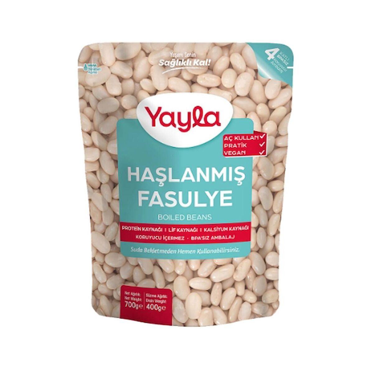 Yayla Gurme Haşlanmış Fasülye 700 Gr. (2'li)