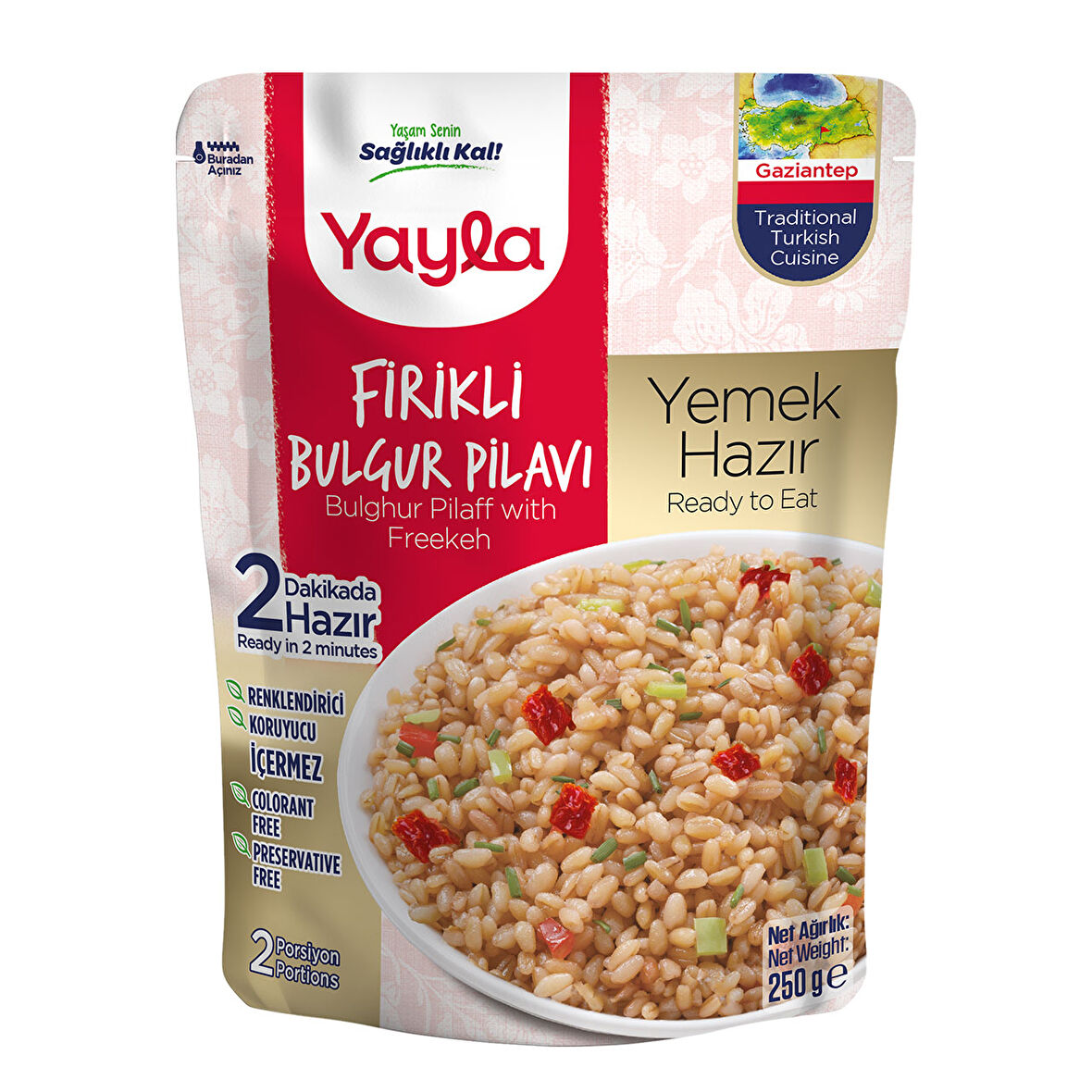 Yayla Yemek Hazır Firikli Bulgur Pilavı 250 Gr