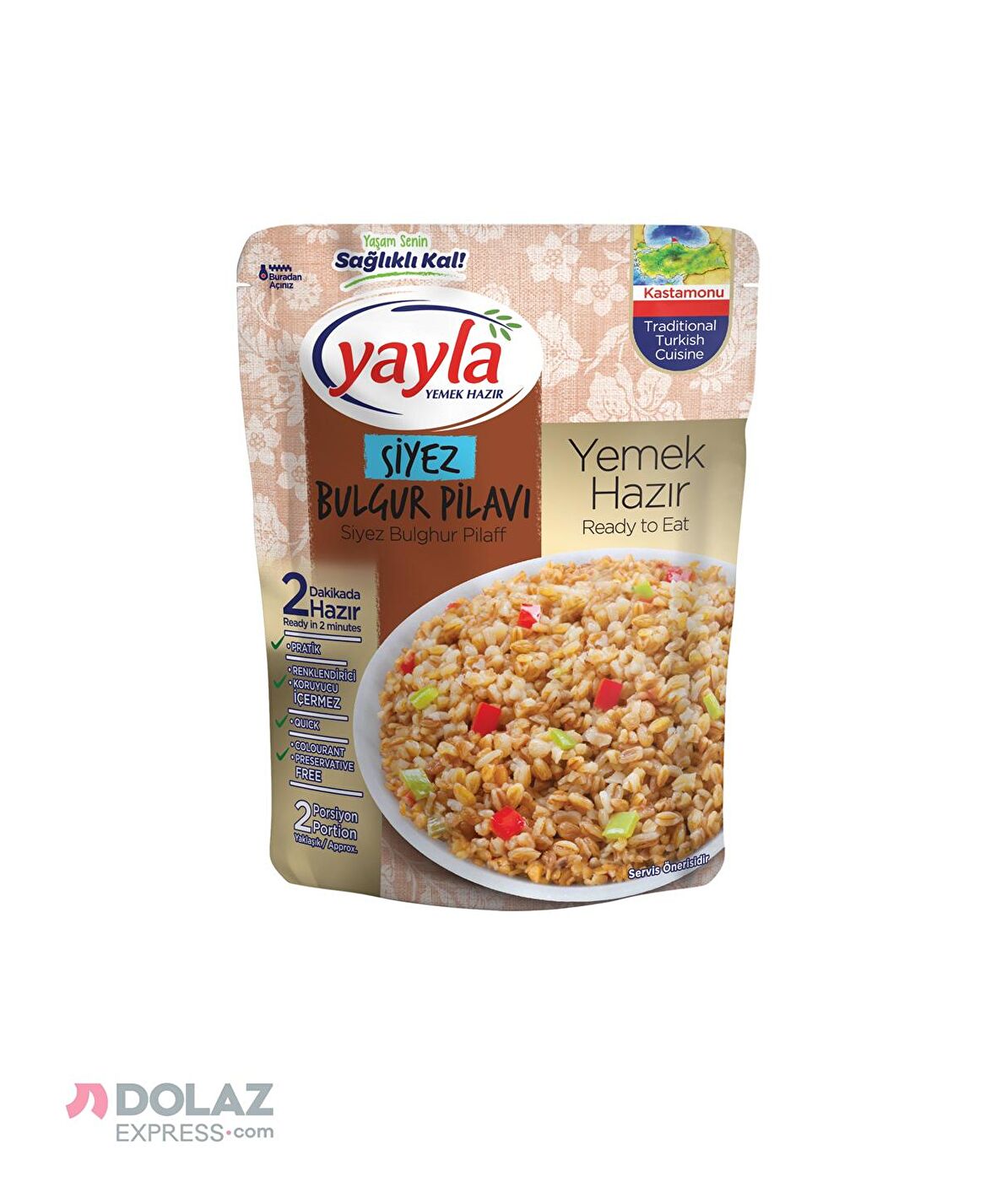 Yayla Yemek Hazır Siyezli Bulgur Pilavı 250 Gr