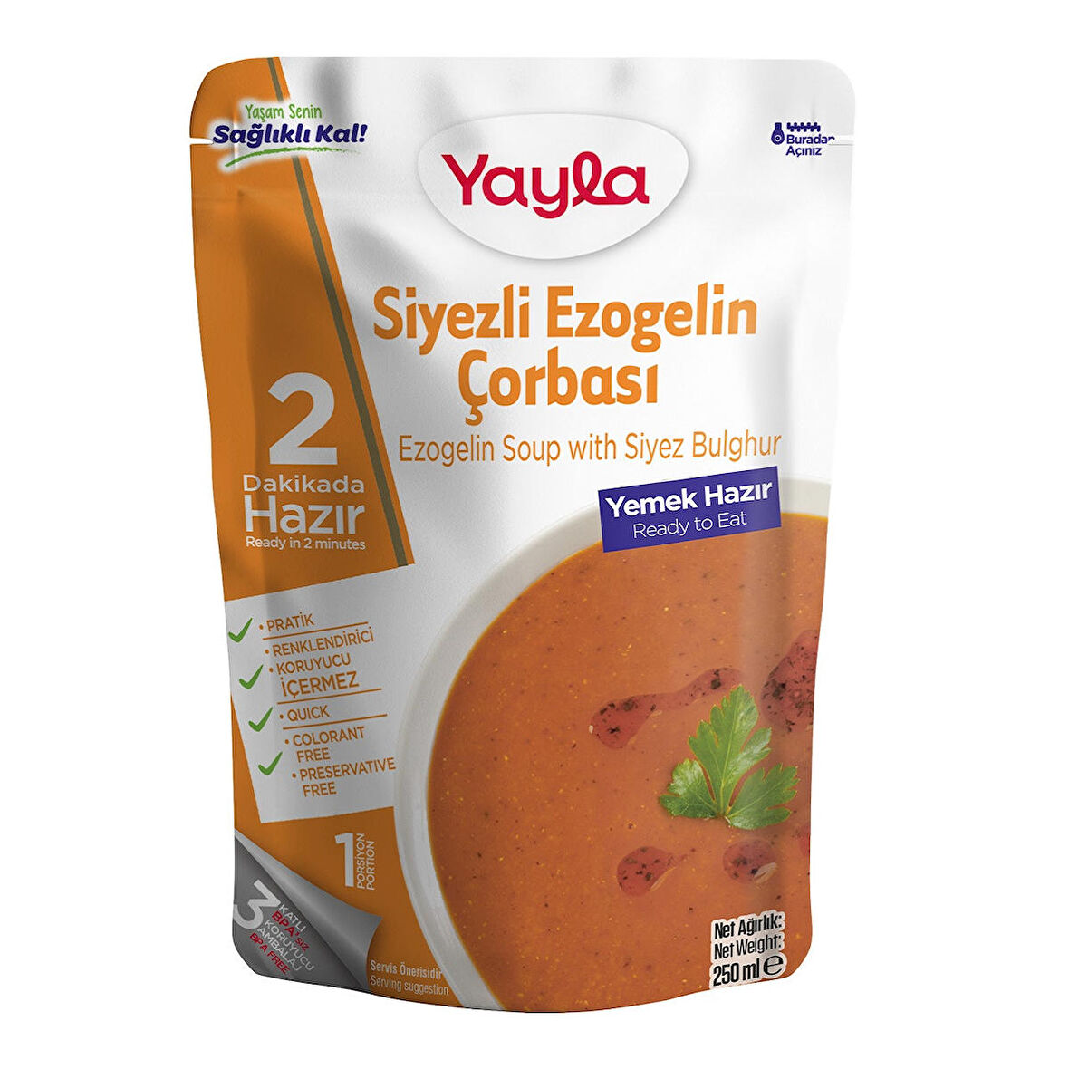 Yayla Yemek Hazır Siyezli Ezogelin Çorbası 250 Gr