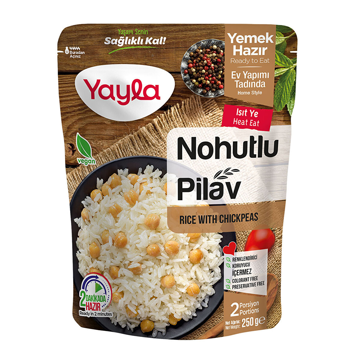 Yayla Yemek Hazır Nohutlu Pilav 250 Gr