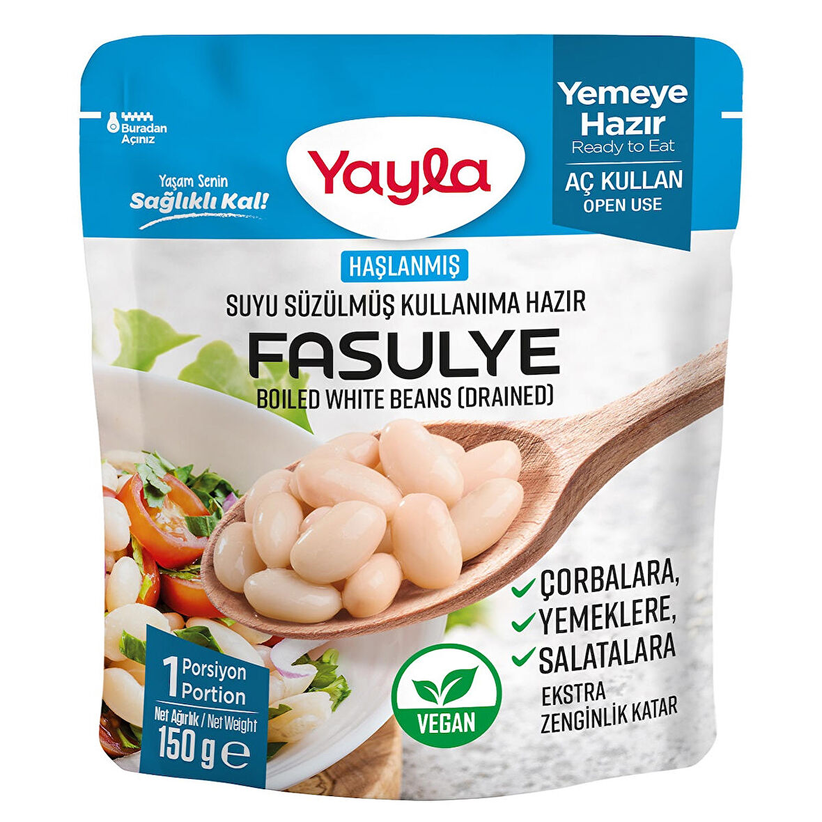 Yayla Suyu Süzülmüş Haşlanmış Fasulye 150 g