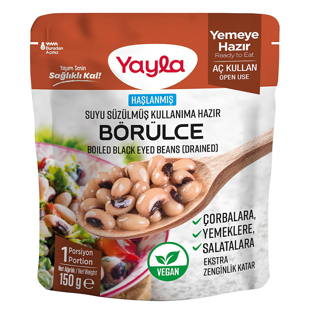 Yayla Suyu Süzülmüş Haşlanmış Börülce 150 g