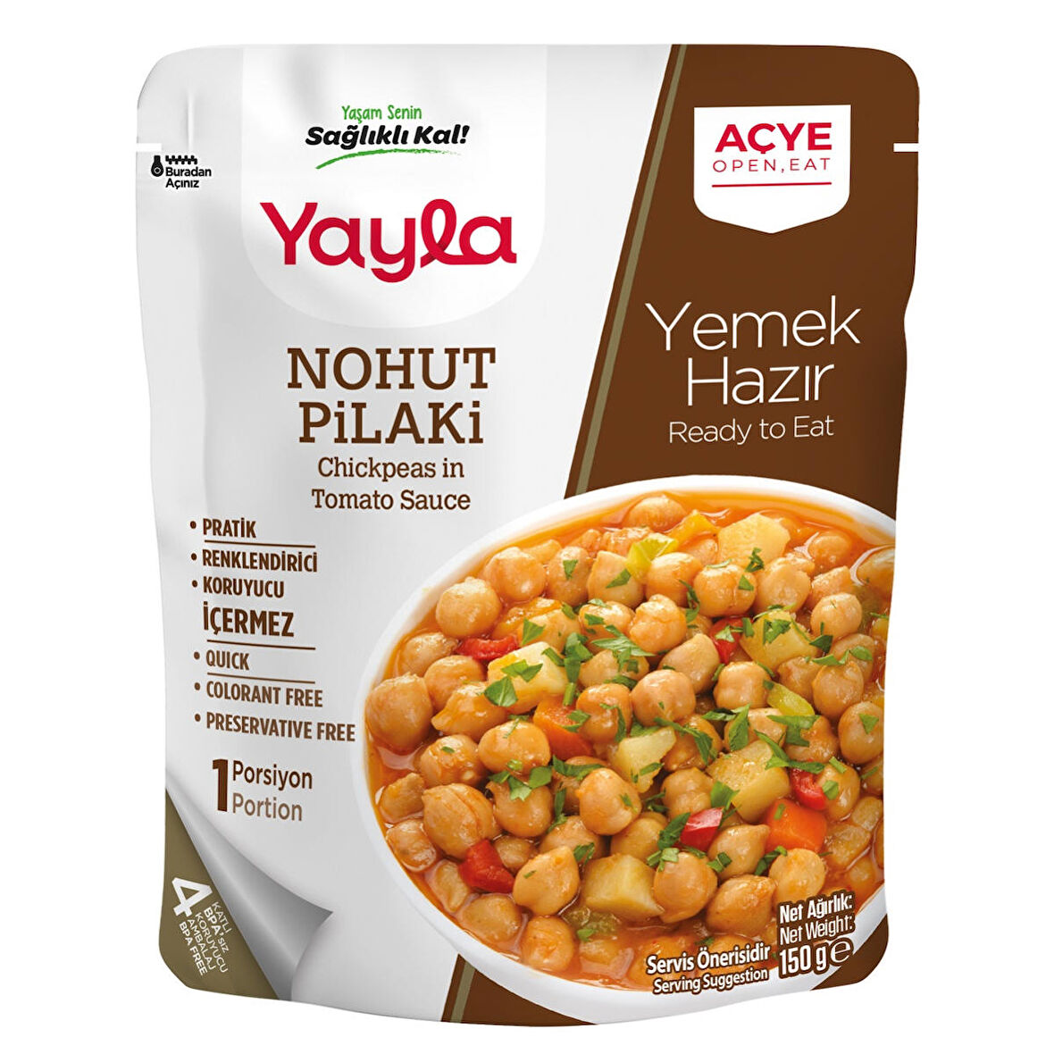 Yayla Yemek Hazır Nohut Pilaki 150 gr