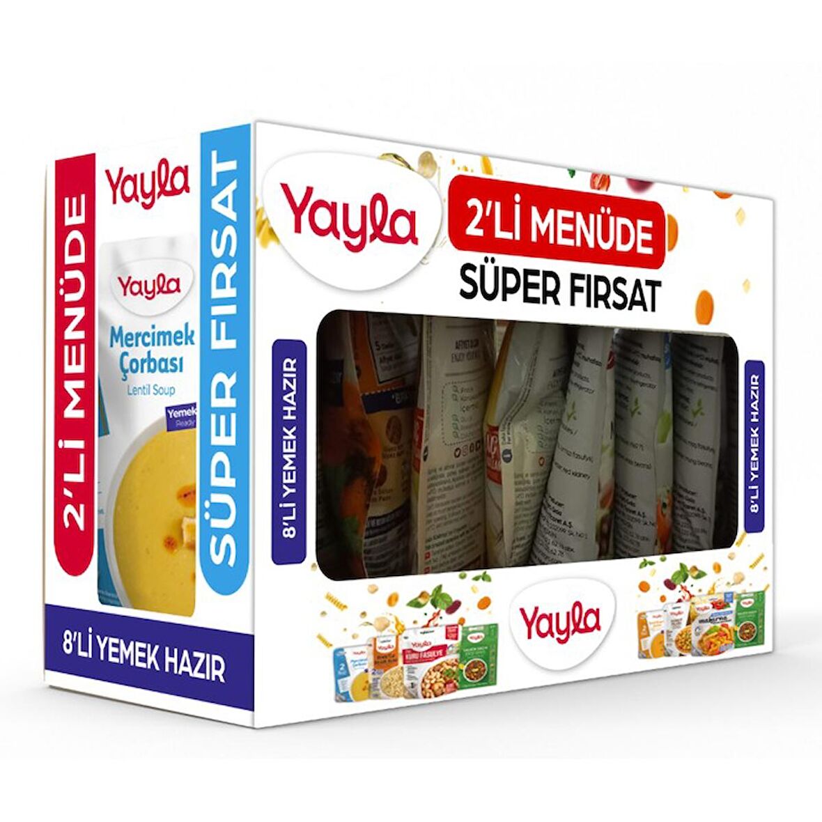 Yayla Yemek Hazır 8'li Menü (2 set) 1240 Gr