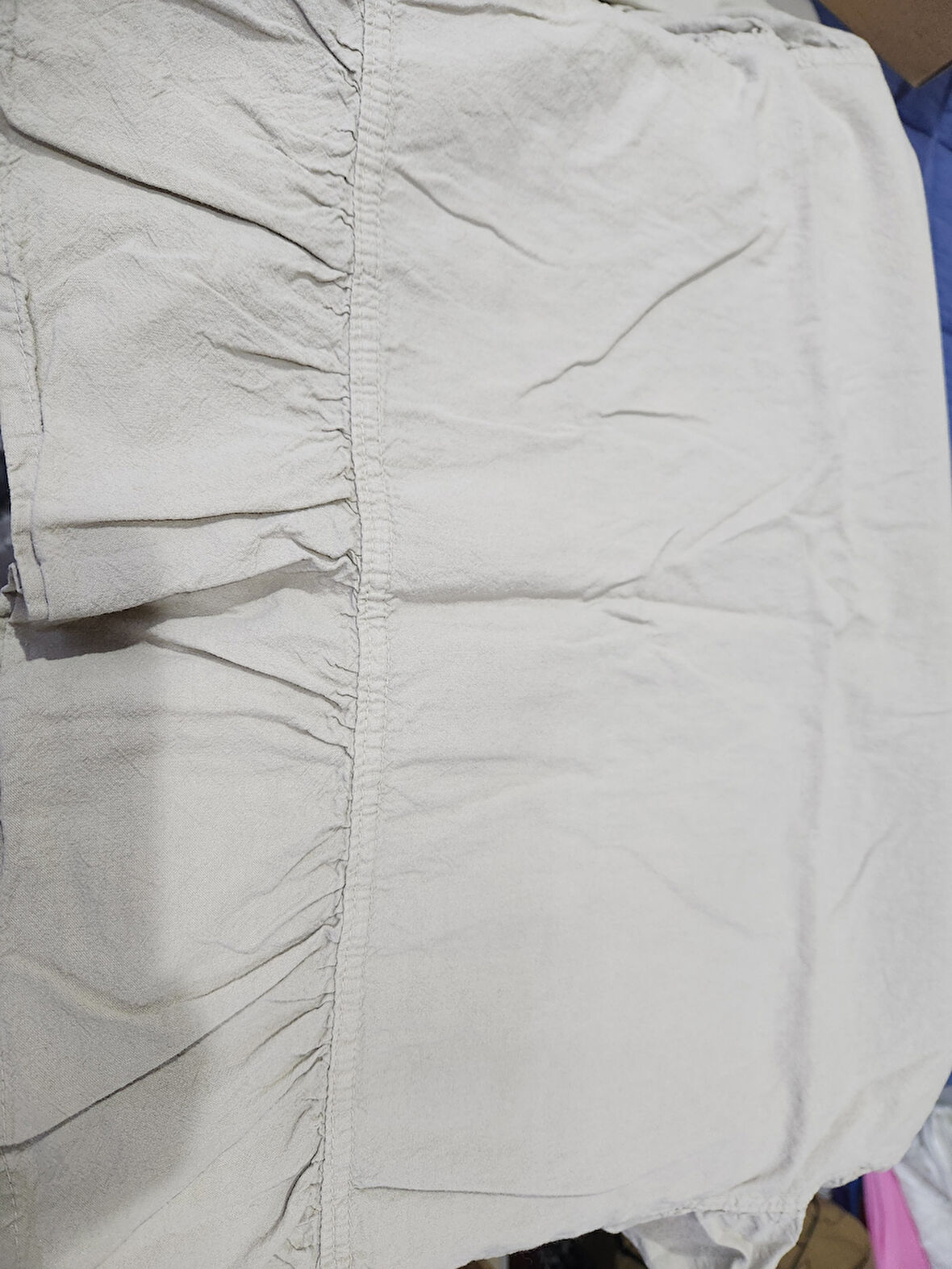 TÜRKİZ STONEWASHED NEVRESİM TAKIMI ÇİFT KİŞİLİK OXFORTAN 2