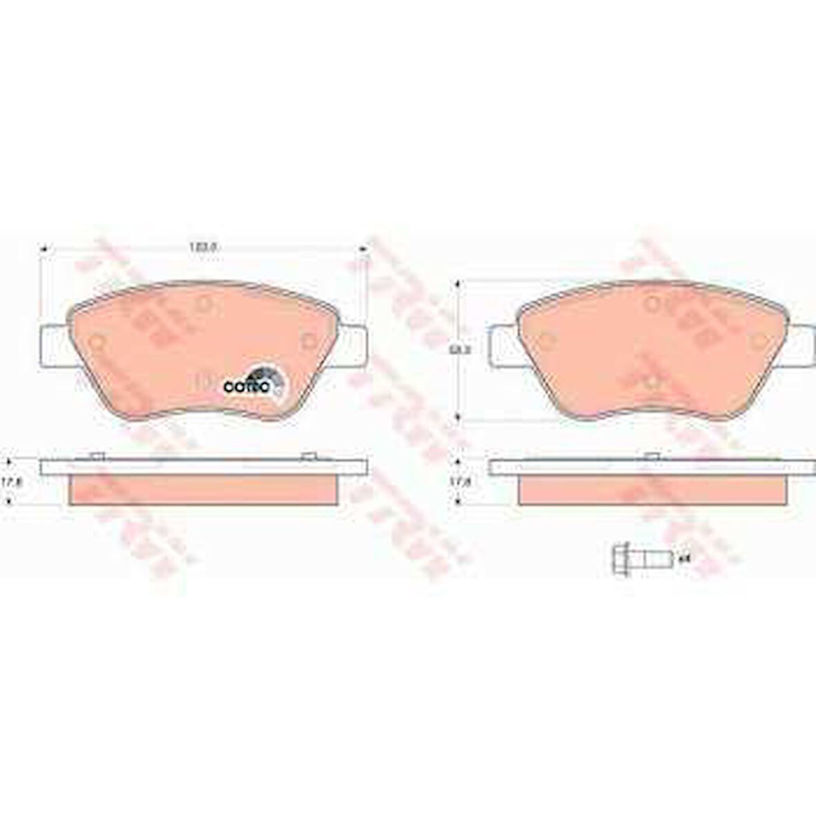 Fiat Fren Balatası Ön - Fren Balatası Ön - Trw Gdb1579