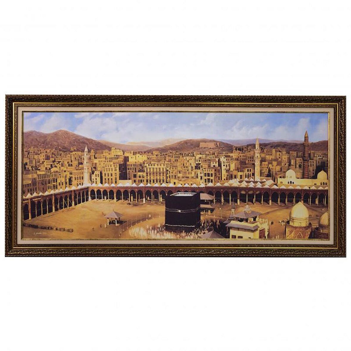 Yağlı Boya Tablo Dijital Baskı 154x73 cm ’KABE AVLUSU’’