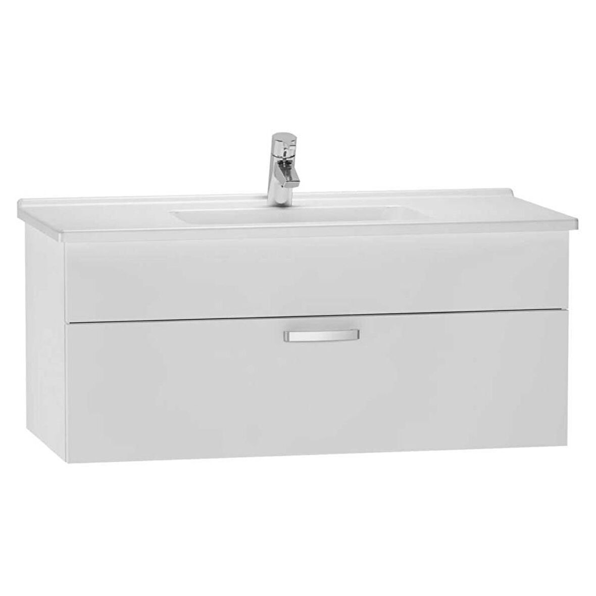 VitrA S50 Lavabo Dolabı 100 cm Tek Çekmeceli Parlak Beyaz 56070