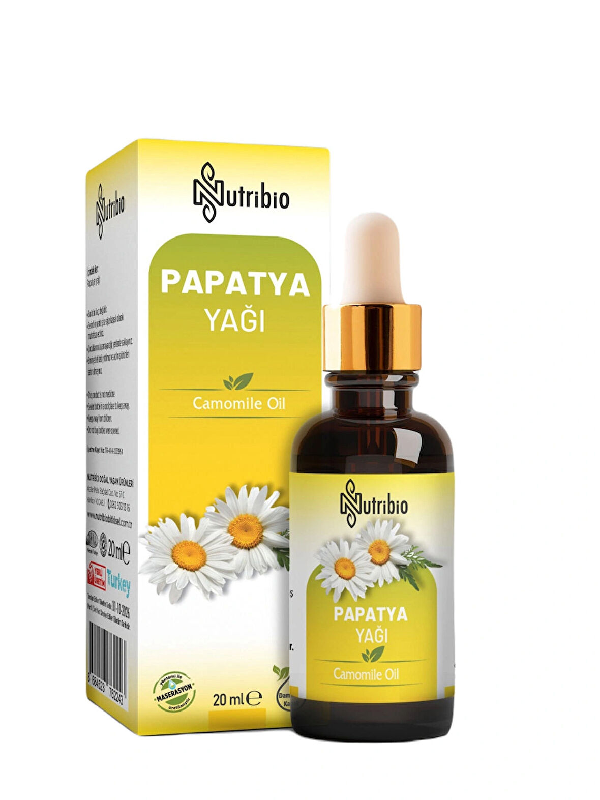 Nutribio Papatya Yağı 20 ML