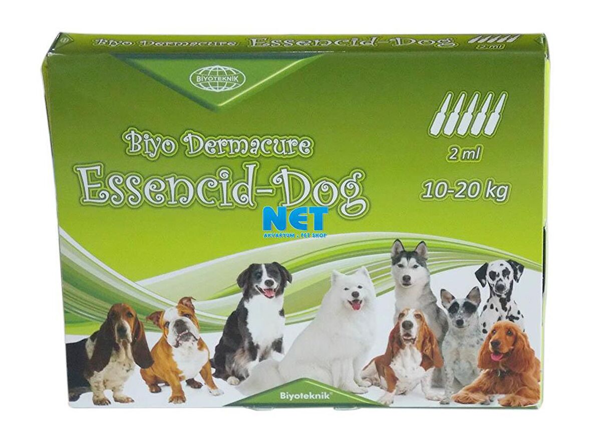 Biyoteknik Ense Damlası 10-20 kg Köpek İçin 5x2 ml SKT:03/2021