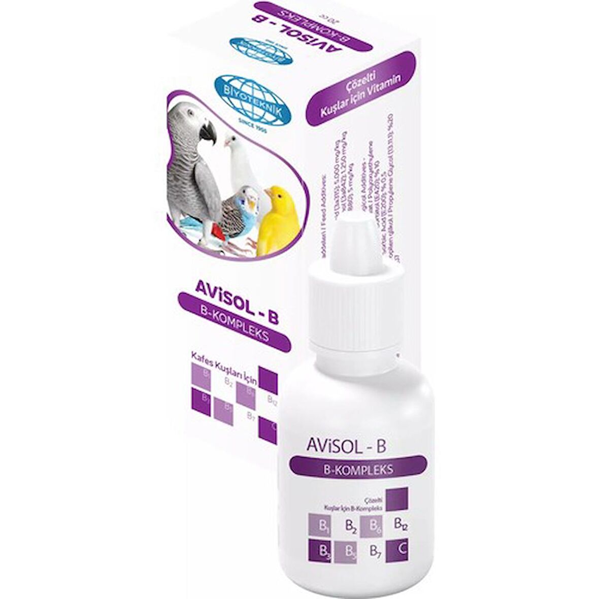 Biyo-Teknik Avisol-B Kuşlar Için Vitamin Çözeltisi 30 ml