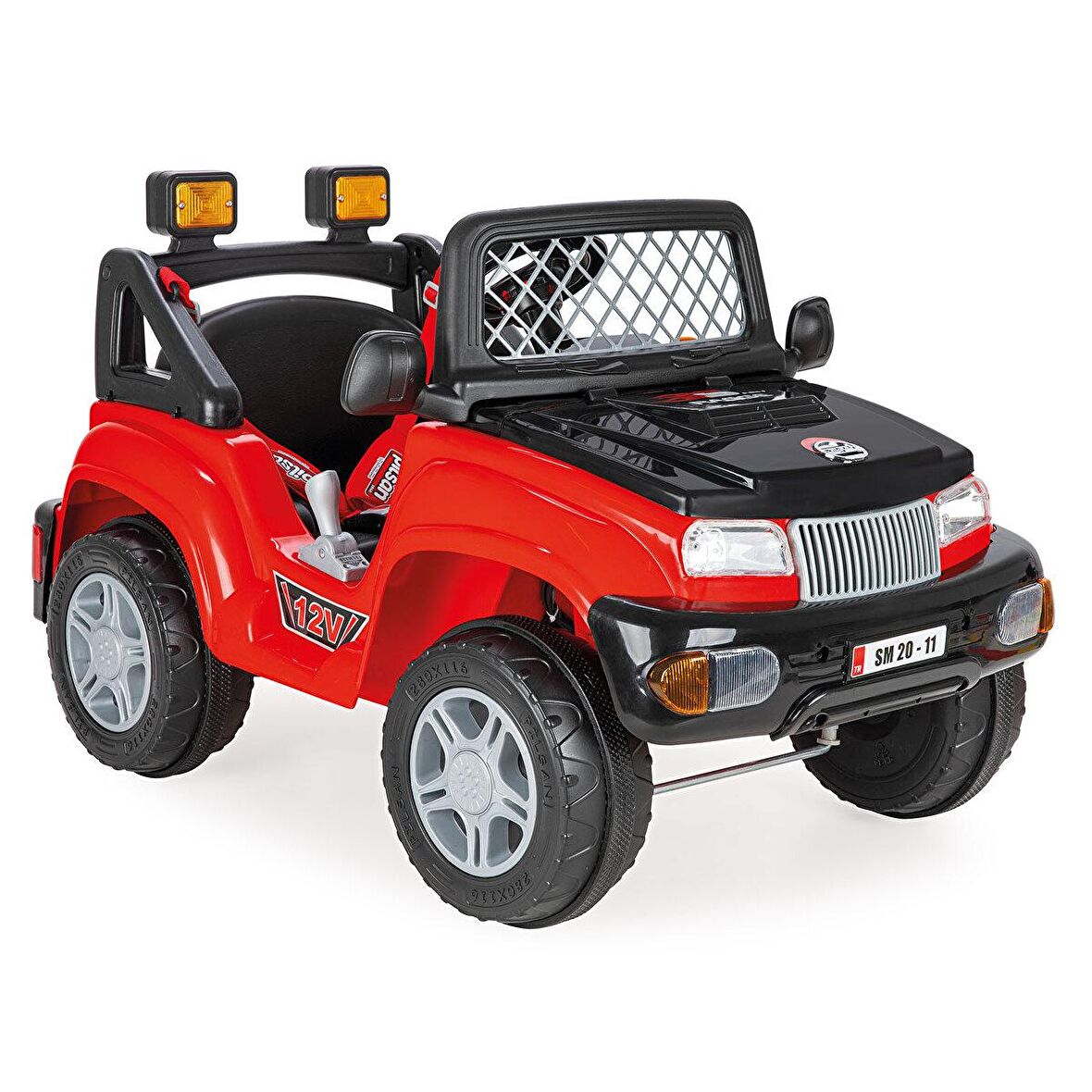 baby toys Samy Range Akülü Araba 12 V Kırmızı