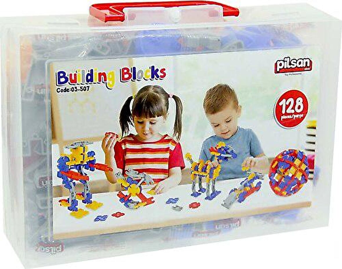 PİLSAN BUILDING BLOCKS ÇANTALI (128 PARÇA)