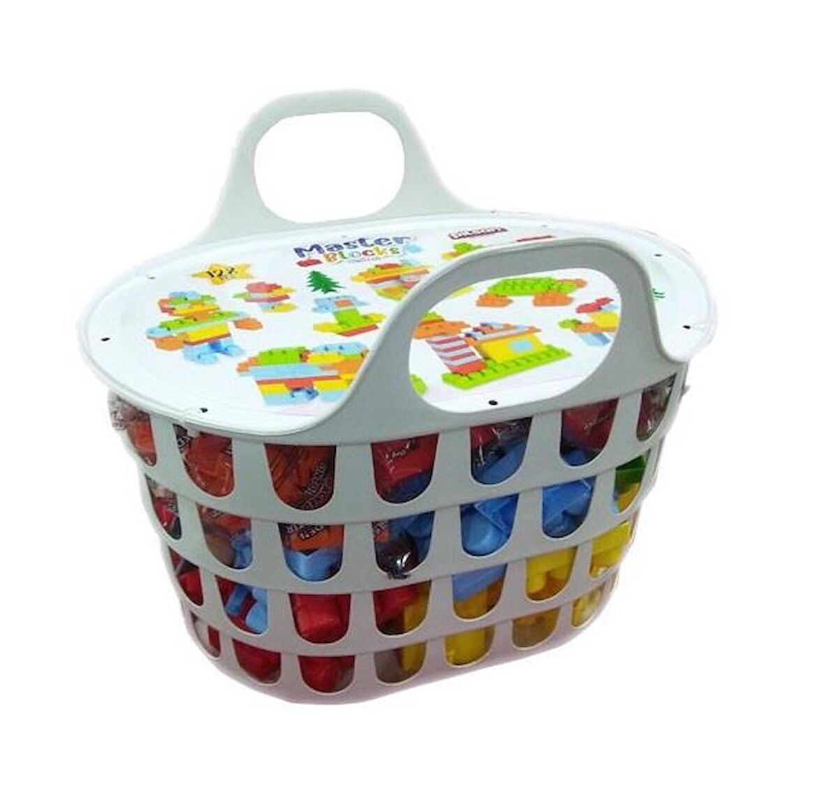 Pilsan Akseuarlı Master Bloklar - Sepetli 128 Parça