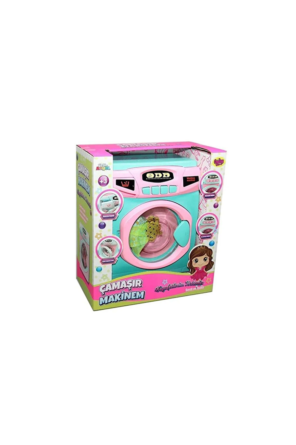 Pilli Büyük Boy Çamaşır Makinesi - Yubi Oyuncak