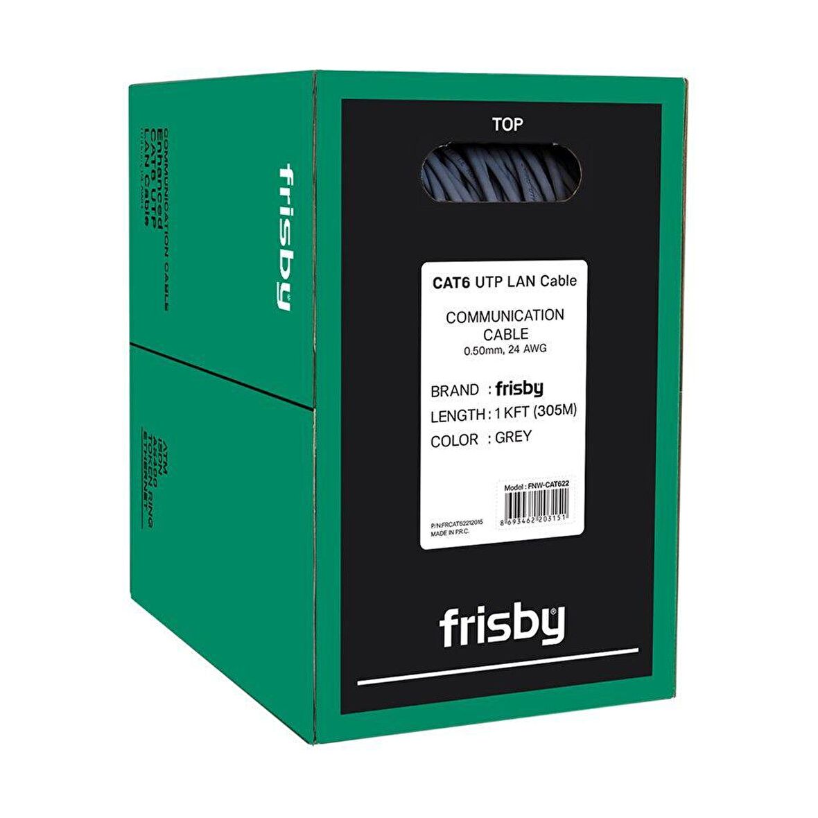 FRISBY FNW-CAT622 305m CAT6 UTP KABLO