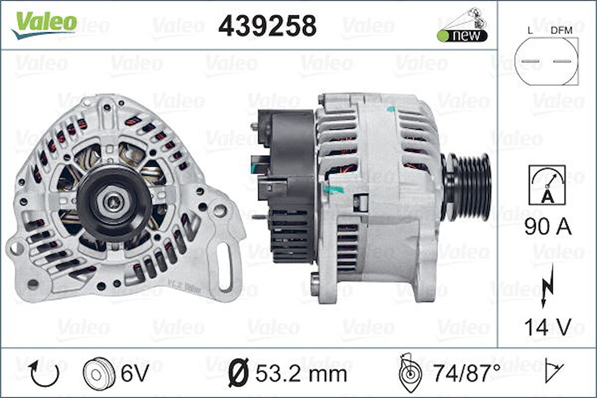 Vag Alternator 12v 90a Transporter IV 99>04 - Lucas Lea1025