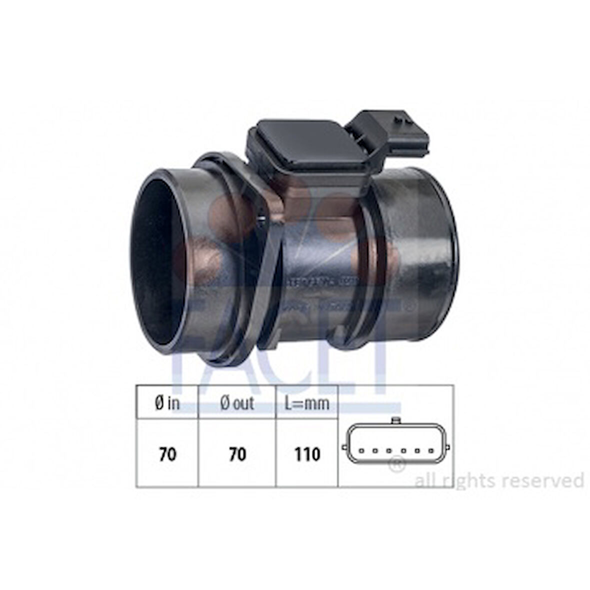 Renault Hava Akıs Sensoru  Nissan Qashqaı J10 - Renault Kangoo Master 2,5dci - Megane Scenic 1,5dci K9k - Facet 10.1364