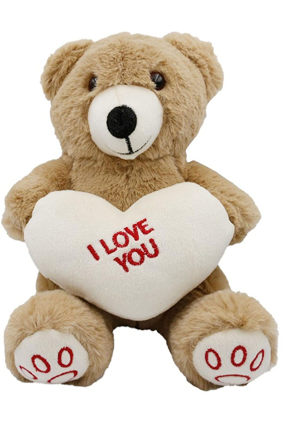 I Love You Yazılı Sevimli Peluş Ayı - 20 Cm