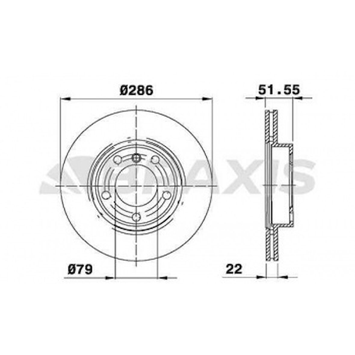 Bmw Fren Diski On Havalı Bmw E36 E46 - Braxıs Ae0059