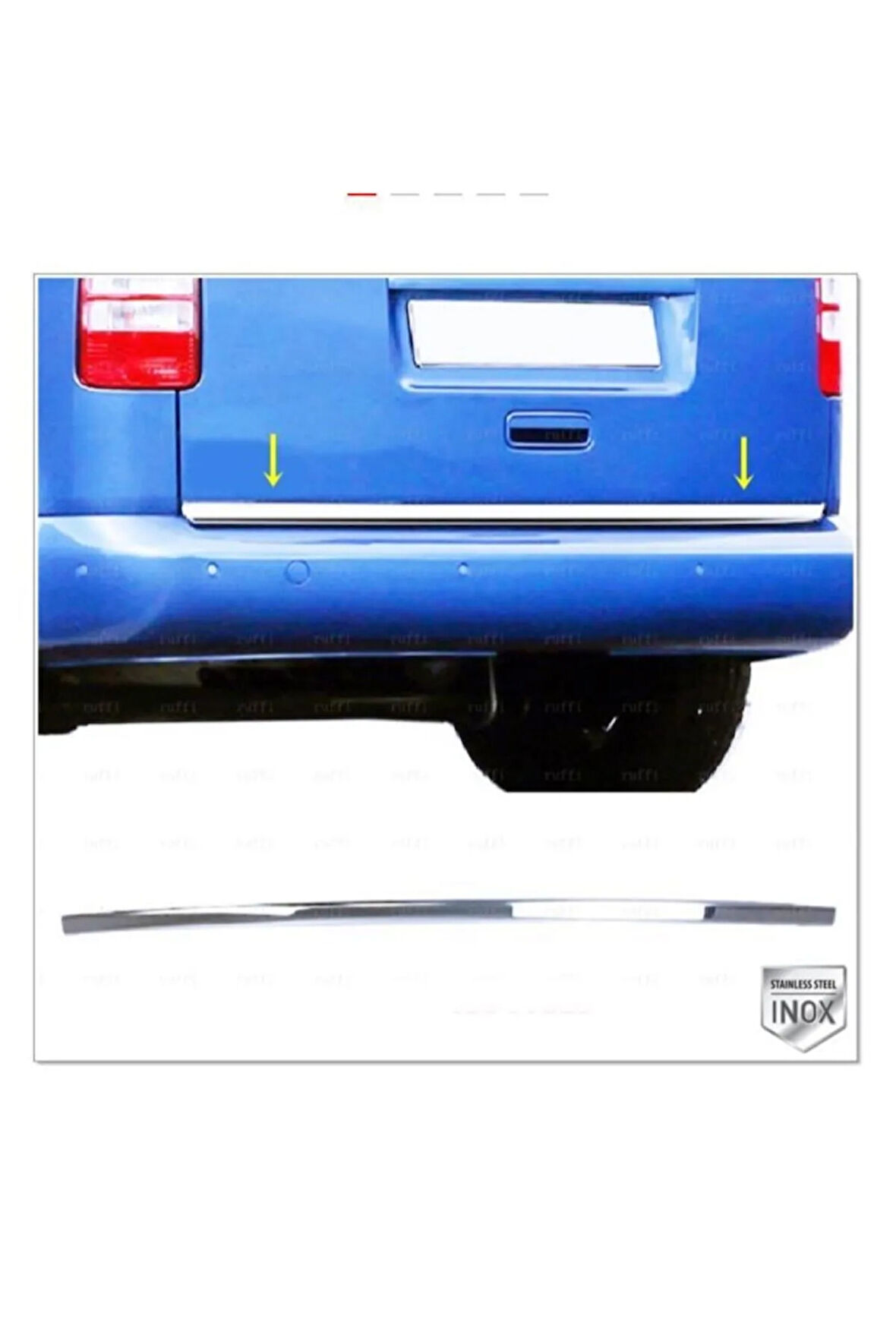 Vw Caddy Krom Bagaj Alt Çıtası 2004-2015 P.çelik