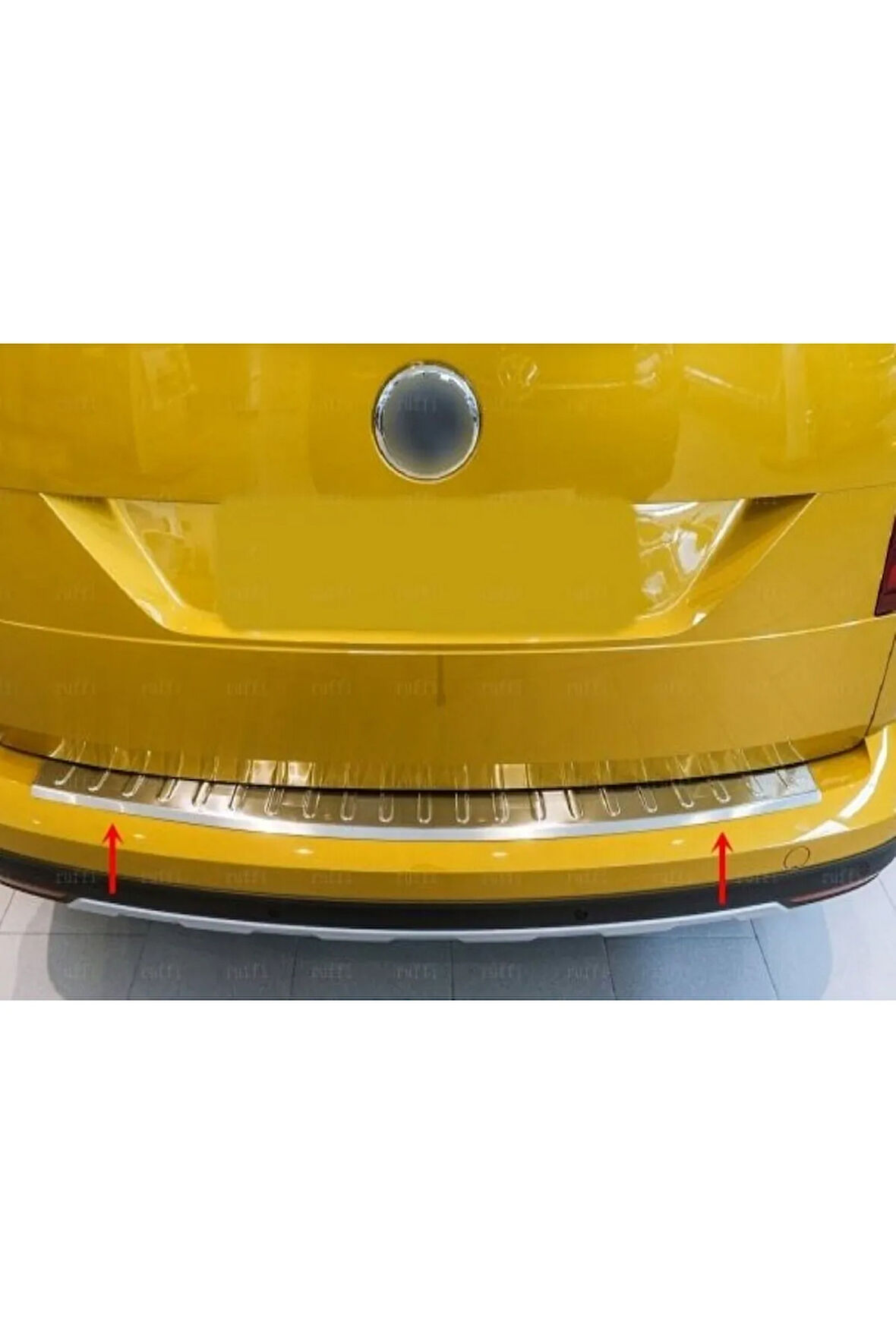 Vw Caddy Krom Arka Tampon Eşiği 2015-2020 Paslanmaz Çelik