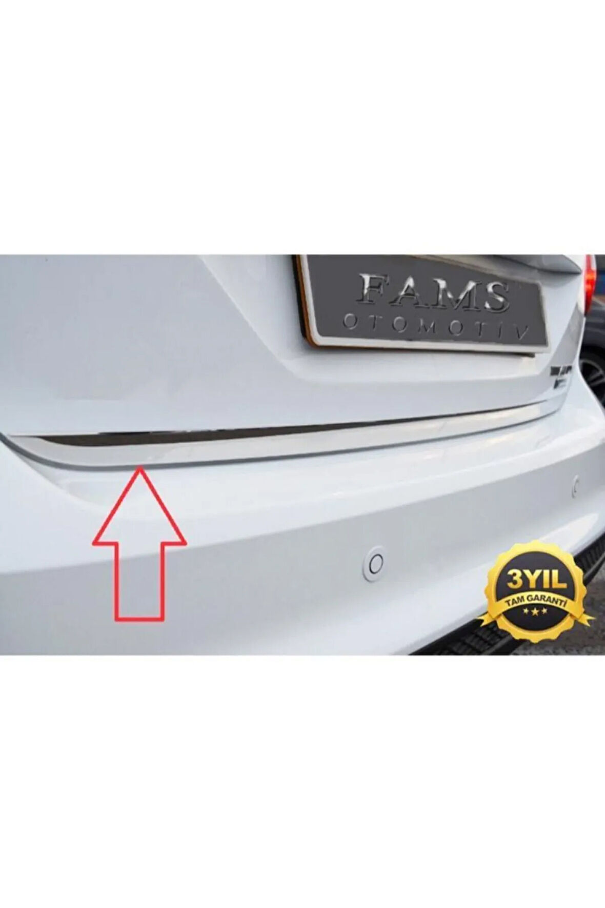 Vw Golf 5 Plus Krom Alt Bagaj Çıtası 2004 Üzeri P. Çelik