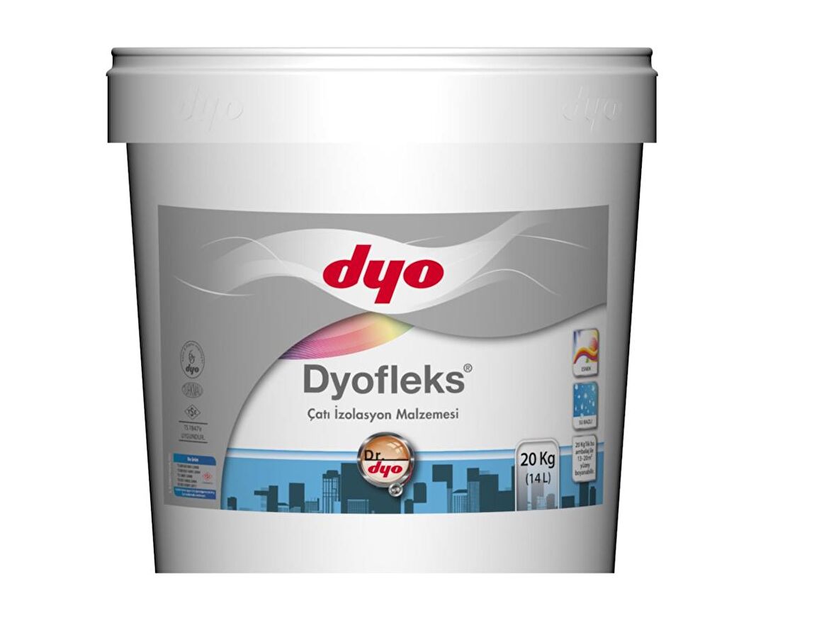 DYOFLEKS ÇATI İZOLASYON MALZEMESİ 2,5 LT BEYAZ