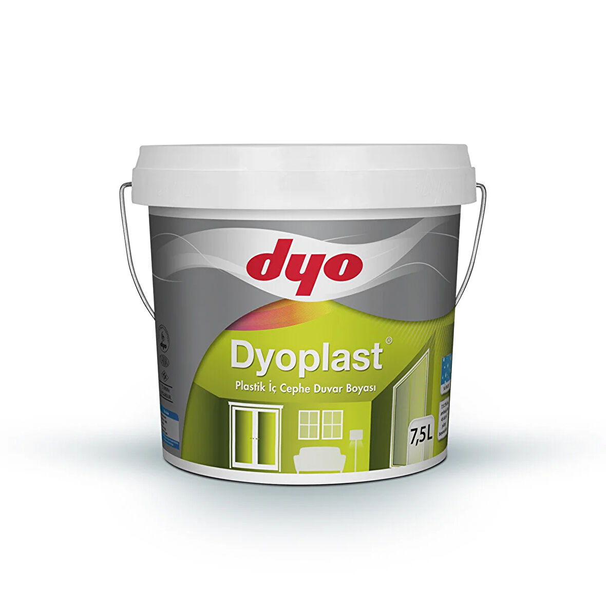 Dyo Dyoplast iç cephe boyası 7,5 lt beyaz