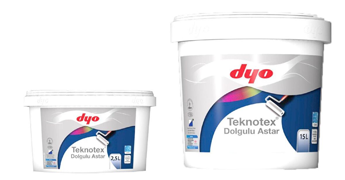 Teknotex Dolgulu Beyaz Dış Cephe Astarı 15 lt