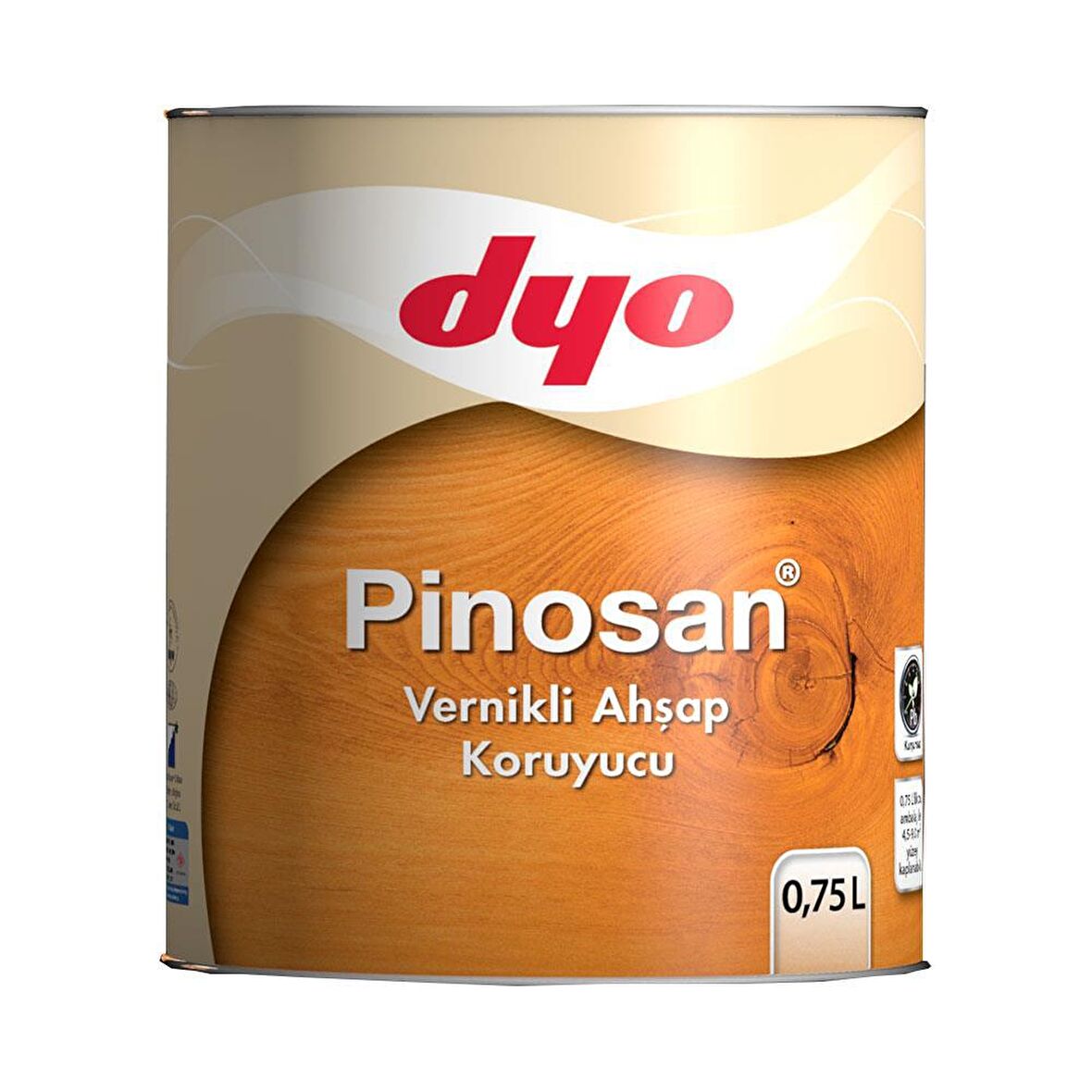 DYO PİNOSAN VERNİKLİ AHŞAP KORUYUCU KOYU MEŞE 0,75L 8423