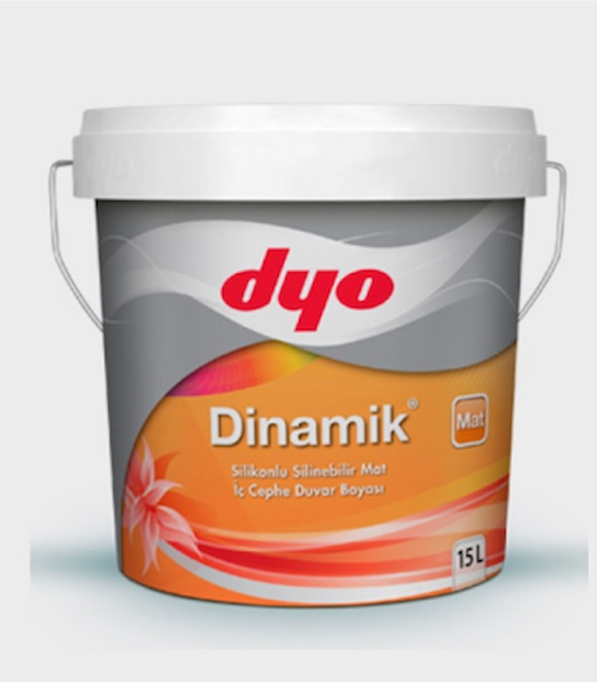 DYO DİNAMİK MAT SİLİKONLU SİLİNEBİLİR İÇ CEPHE BOYASI 15 LT BEYAZ