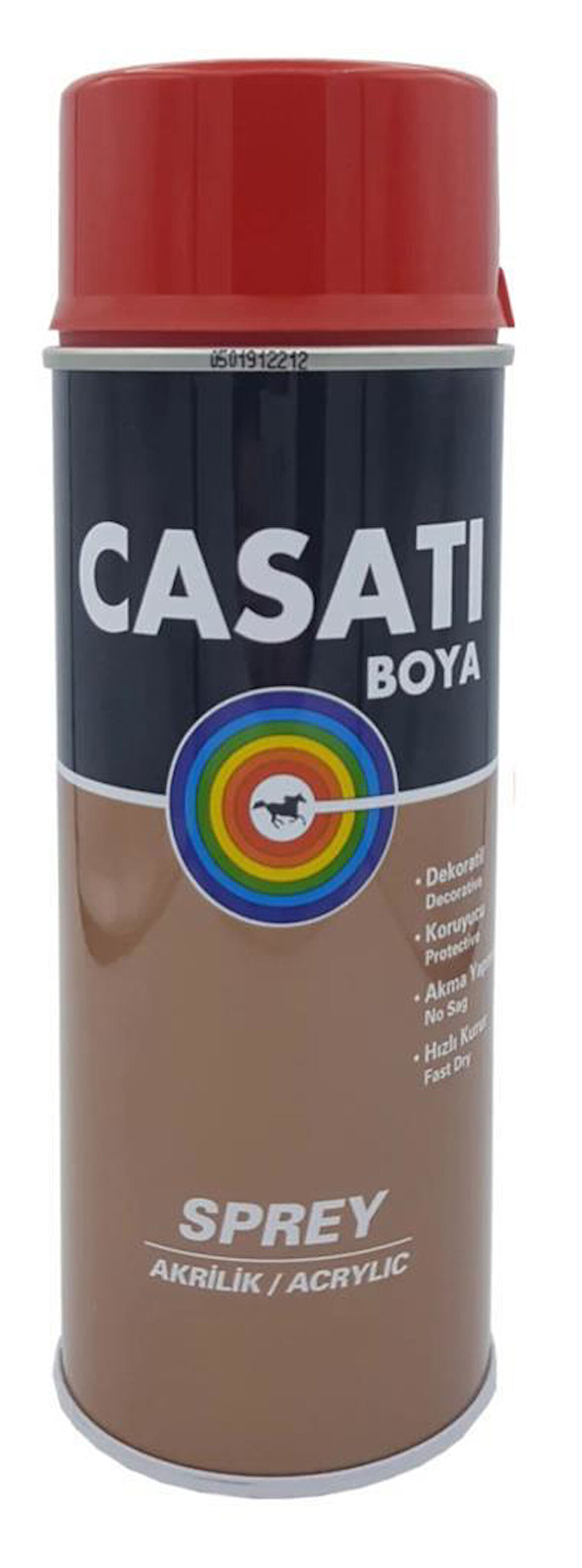 Casati Akrilik Sprey Boya 400 ML S331 Bayrak Kırmızı Ral 3020