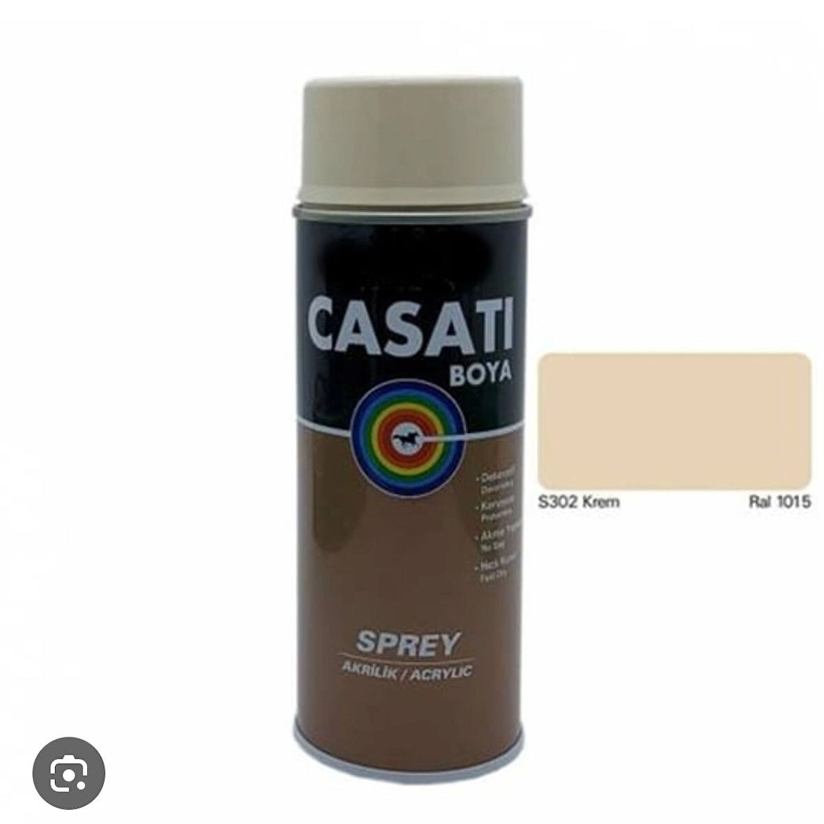 Casati sprey boya S302 düz krem
