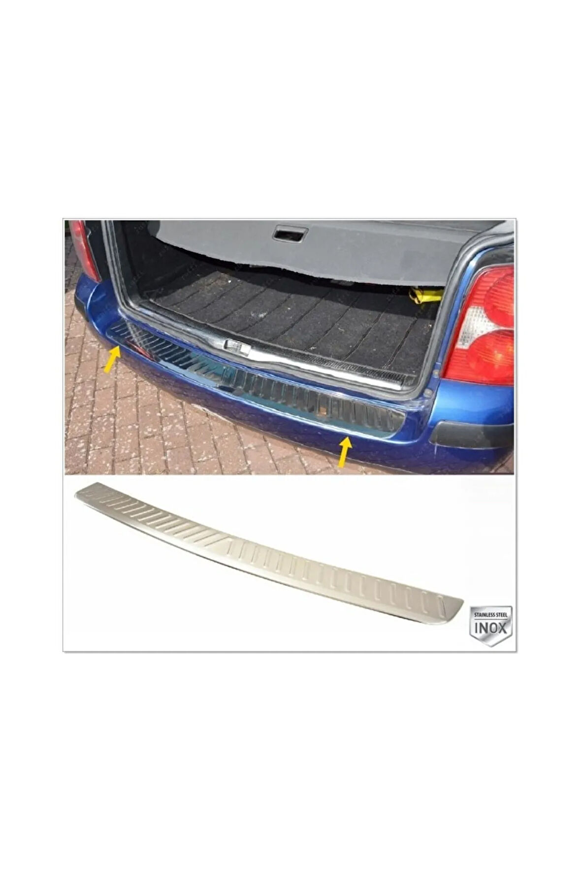 Vw Passat 3b Sw Krom Arka Tampon Üzeri 1995-2005 Arası Paslanmaz Çelik