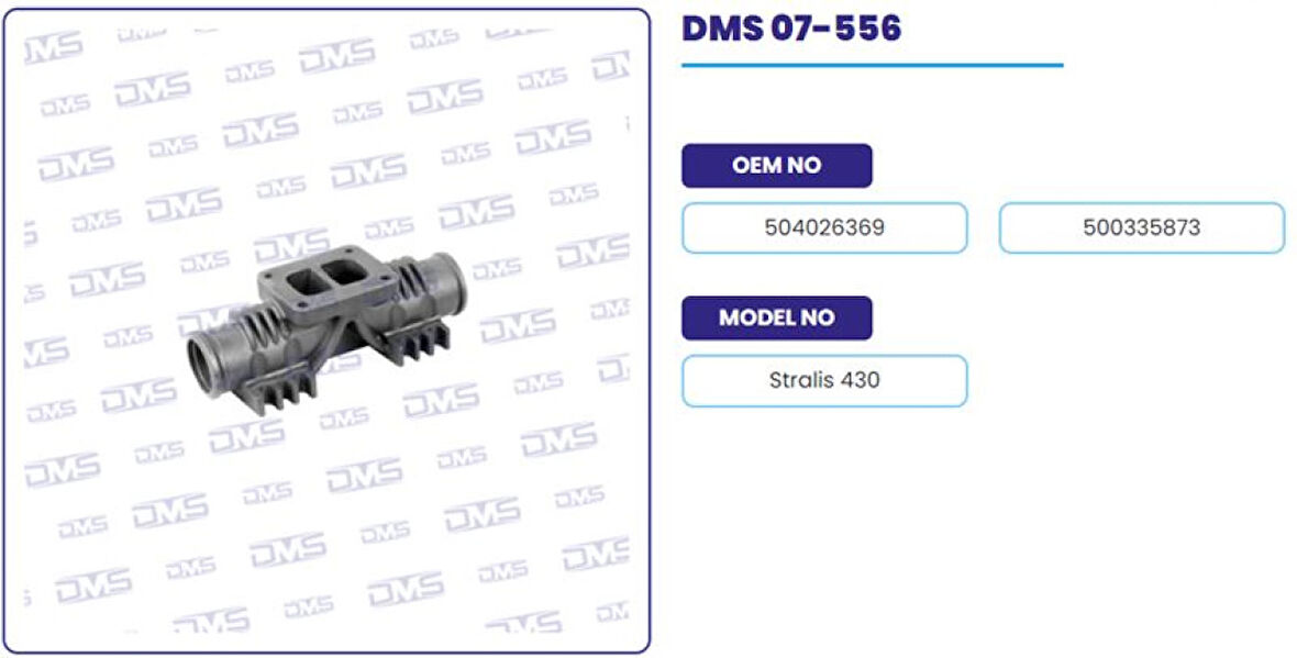 İveco Truck Egzoz Manıfoldu (orta) - İveco / Stralıs 430 - Demosan 07-556
