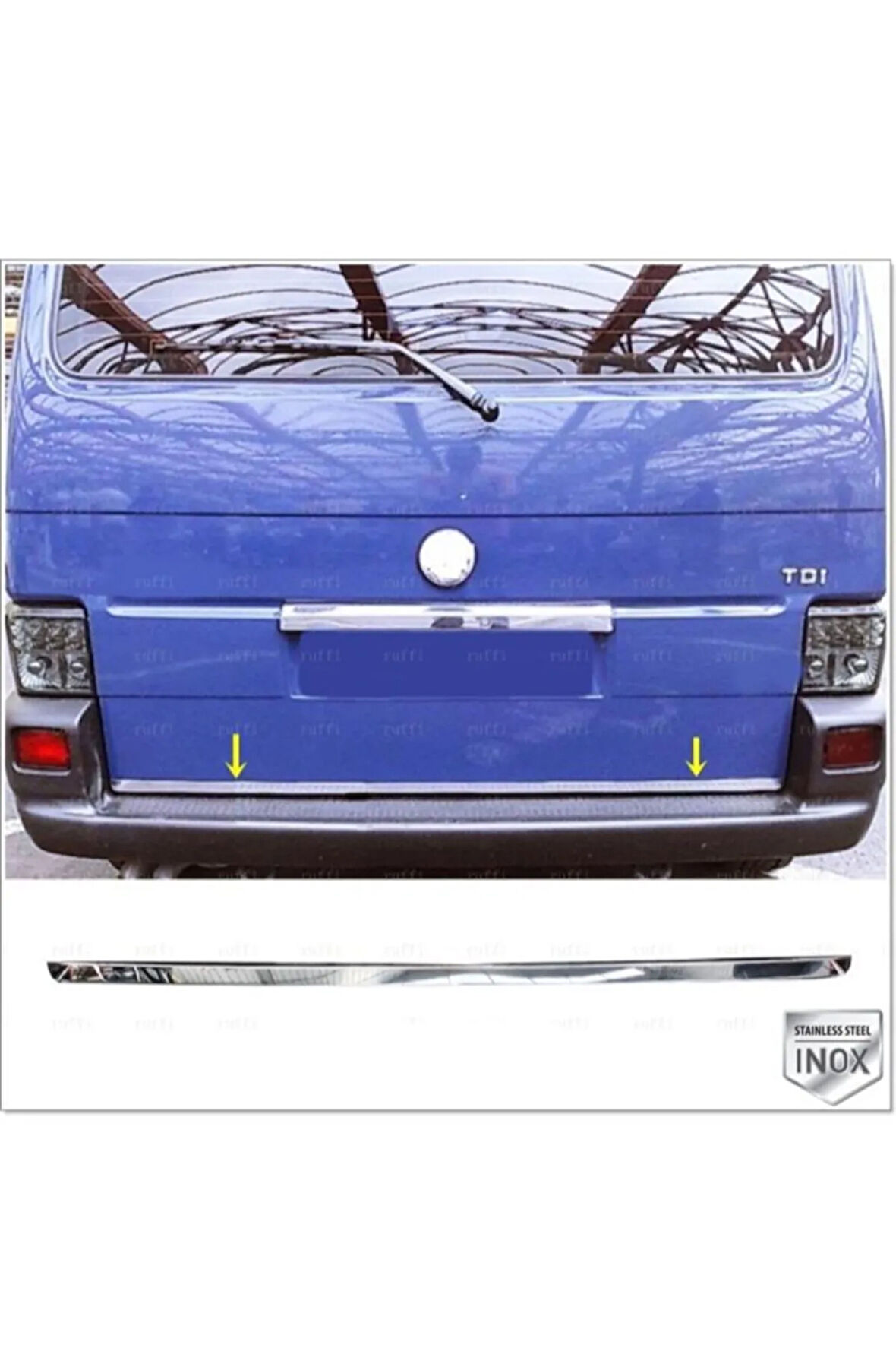 Vw T4 Transporter Krom Bagaj Alt Çıtası 1995-2003 Arası P.çelik