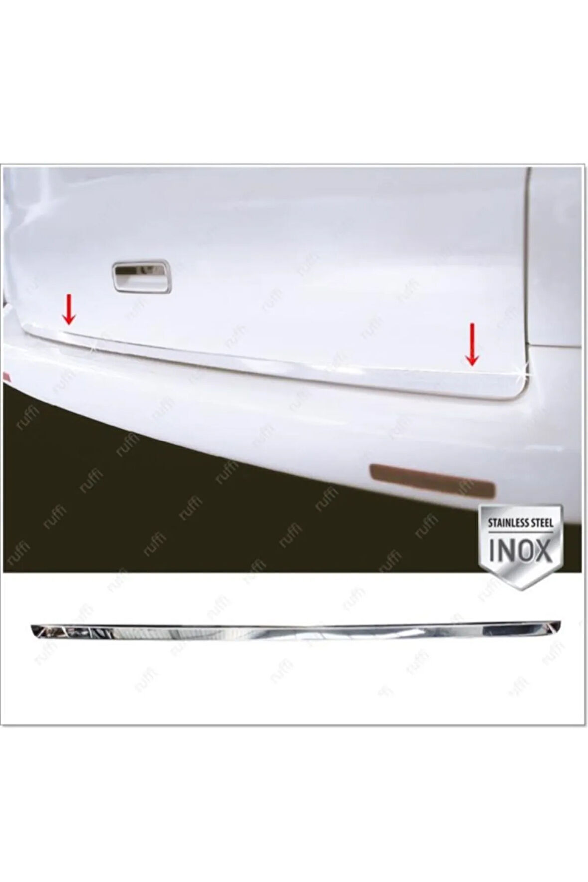 Vw T5 Caravelle Krom Bagaj Alt Çıtası 2004-2015 P. Çelik