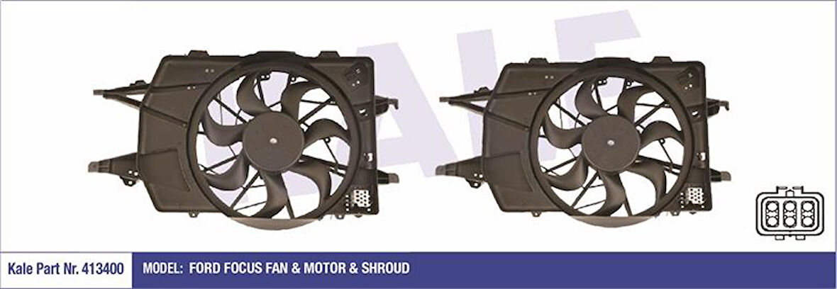 Ford Fan Motoru - Komple Tekli - Kal 413400