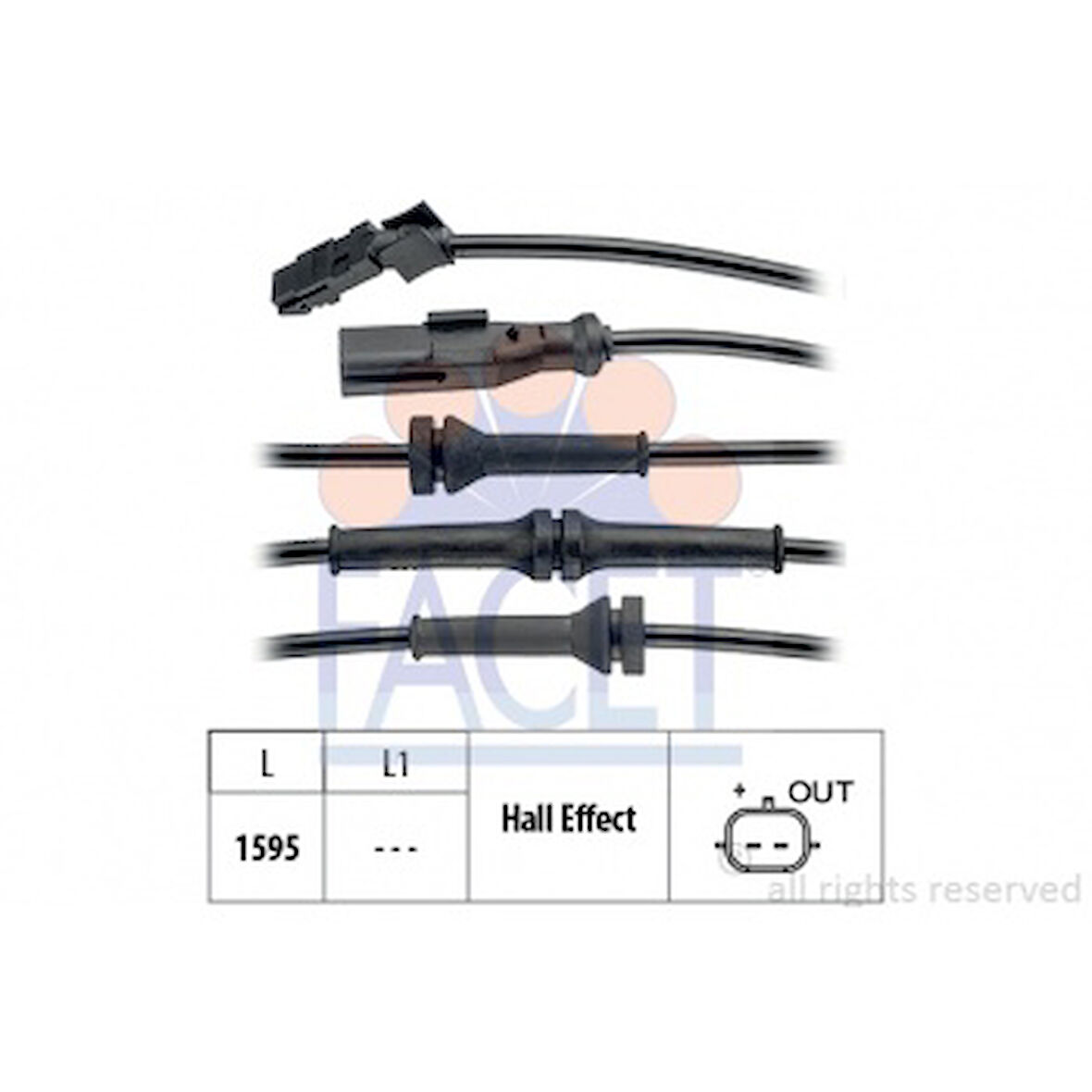 Renault Abs Sensoru Arka Sag Kangoo III 08> , Citan 415 12> - Facet 21.0145