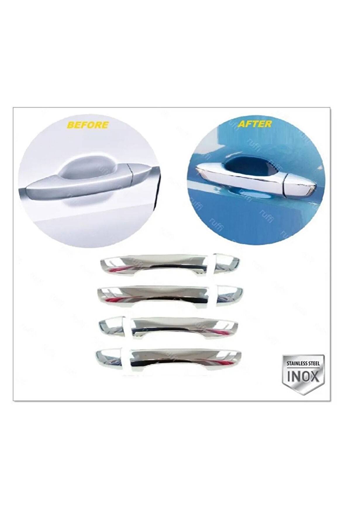 Vw Passat B8 Krom Kapı Kolu 4 Kapı 2015 Üzeri P. Çelik