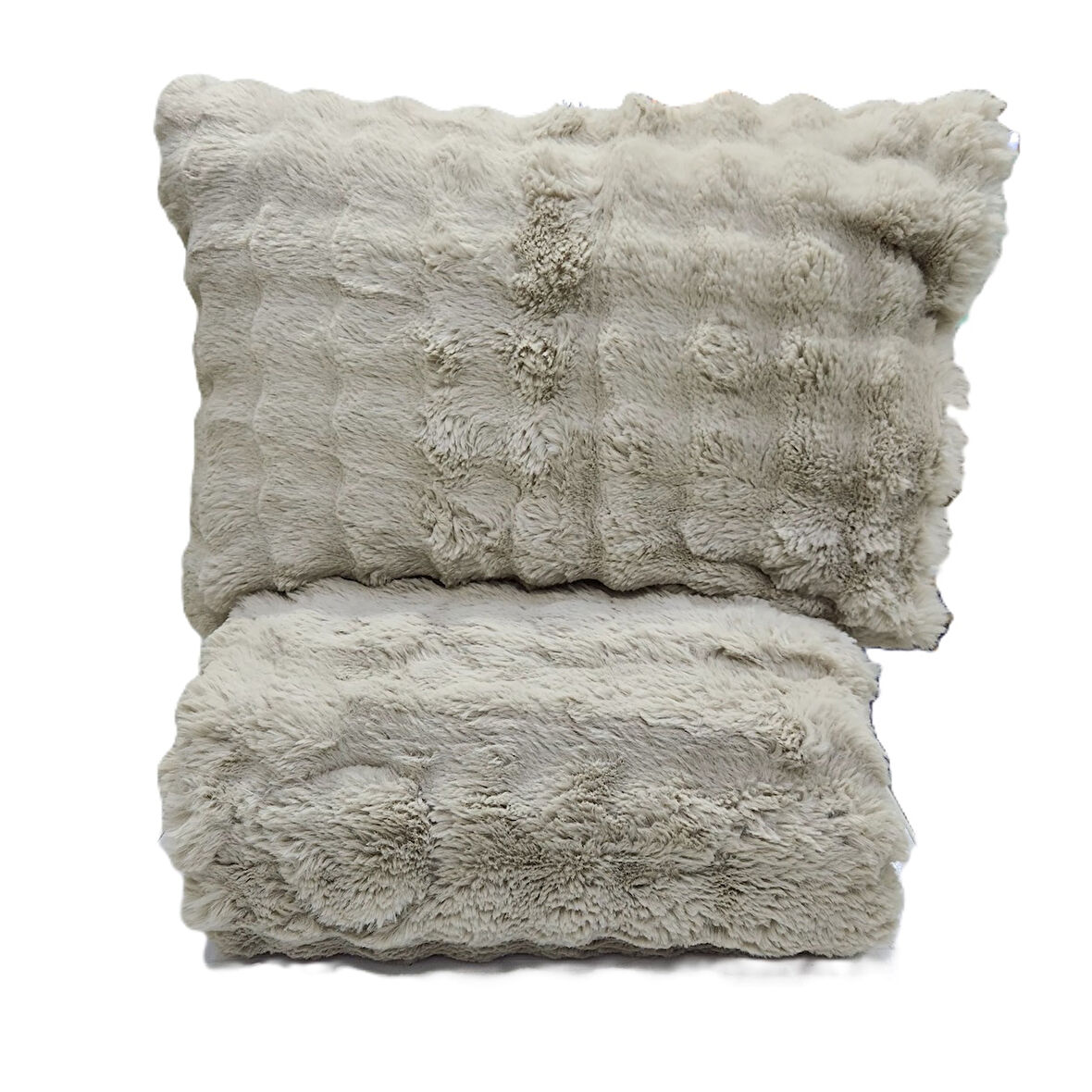 COMFORT YORGAN SETİ ÇİFT KİŞİLİK PUFF LORİA BEJ